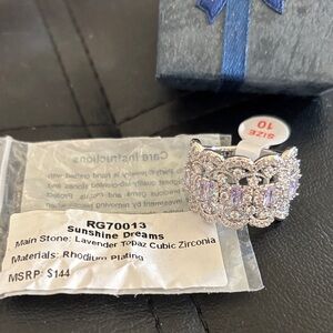 Sunshine Dreams Lavender Cubic Zirconia Ring